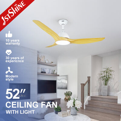 سعر جيد OEM 52 بوصة LED مروحة سقف ضوء التحكم عن بعد اختيار 3 سرعات متصل