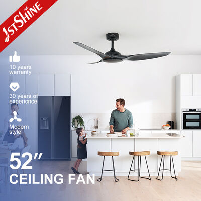 سعر جيد مروحة السقف البيضاء البعيدة 52 بوصة بدون ضوء ABS Blade Smart APP Control متصل